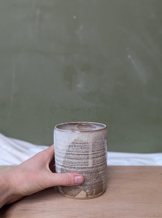Large cup with crystal formations